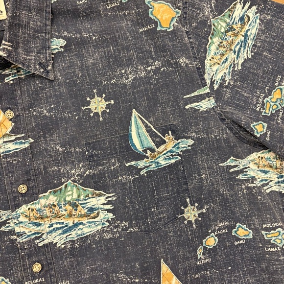 Reyn Spooner Men’s Classic Fit Huki Short Sleeve Button Down Size 2XL - Picture 3 of 11